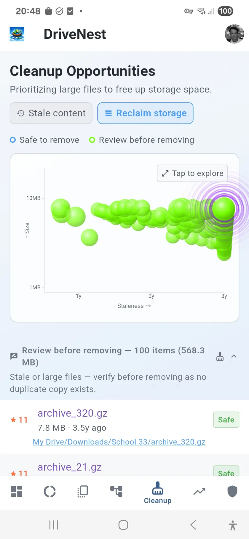 Reclaim Storage — Light